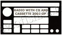 Декоративные накладки салона Hyundai Santa Fe 2001-н.в. Радио с CD и касетной аудиосистемой