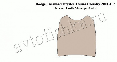 Декоративные накладки салона Dodge Caravan 2001-2004 Overhead с Message Center