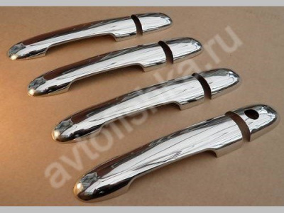 Mercedes Viano W639 (2004-) накладки на ручки дверей из нержавеющей стали, 4 шт.
