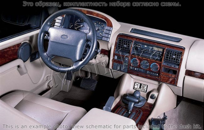 Декоративные накладки салона Land Rover Discovery 1995-1998 АКПП, Без заводского